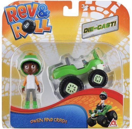 Rev & Roll Die-Cast Owen & Crash játékszett