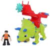 Dino Troop Kids játékkészlet Triceratops hanggal 