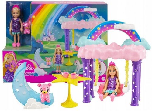 Barbie Dreamtopia Chelsea szivárvány játékszett -Fairy Tree House
