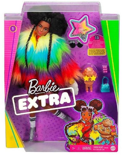 Barbie Extra baba és kiegészítők-Rainbow