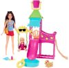 Barbie Skipper baba és vízipark játékkészlet működő vízi csúszdával és kiegészítőkkel