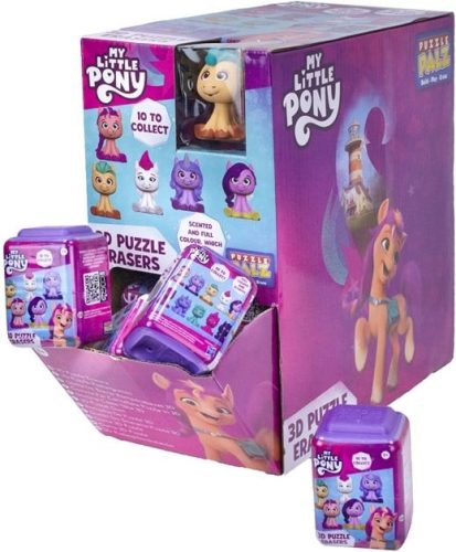 3D-s My little pony puzzle meglepetés radír