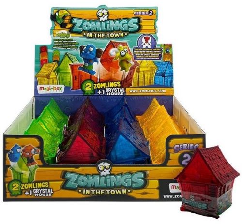 Zomlings 2.széria 2db figura kristályházzal