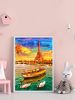 Gyémántszemes kirakó Eiffel torony-csónak- hattyúk